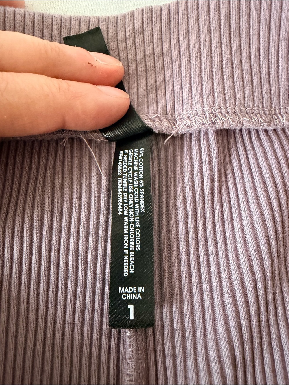 torrid Ribbed Lounge Shorts in Lavender - Picture 4 of 5